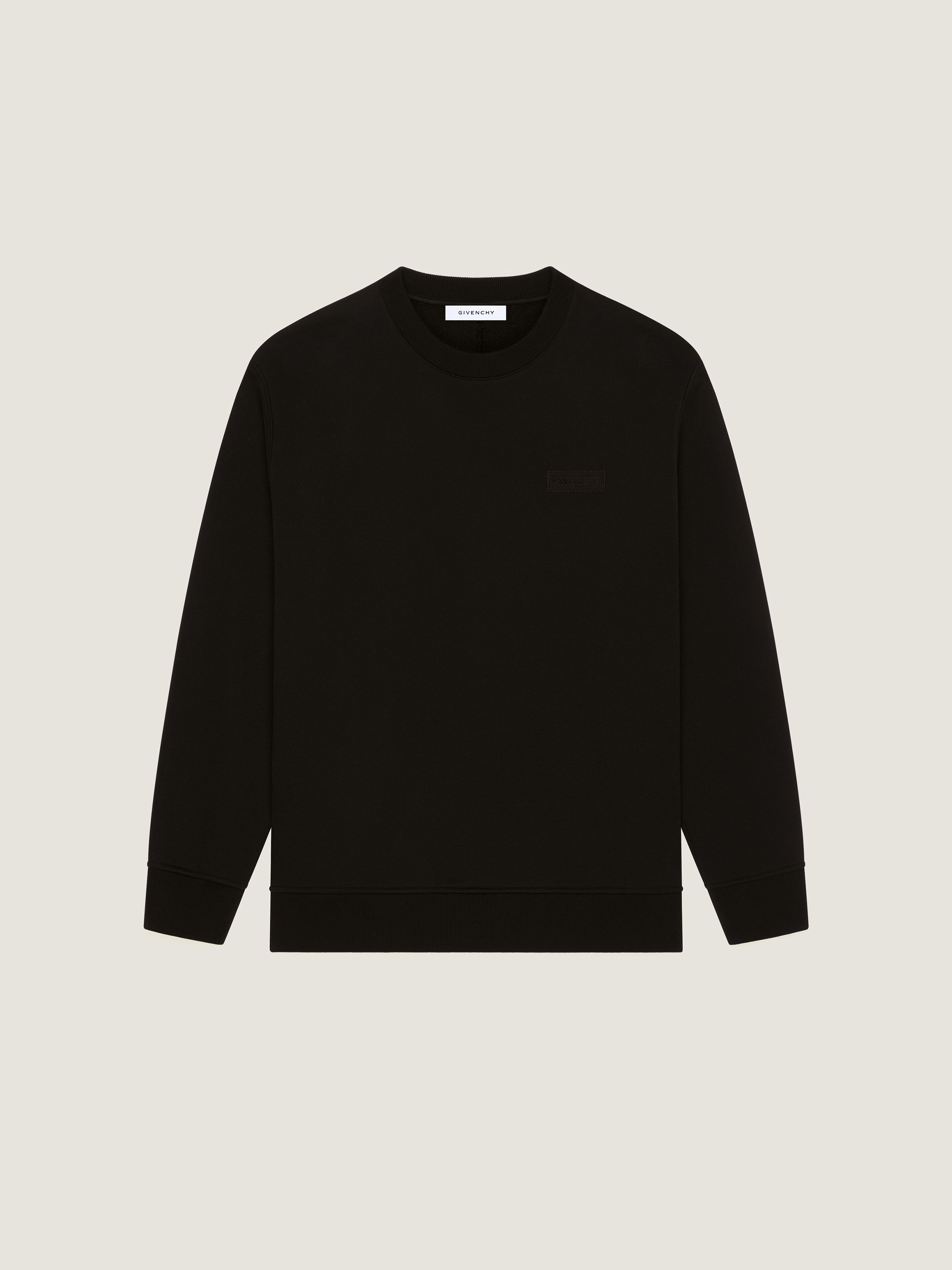 Sweatshirt in fleece with GIVENCHY patch